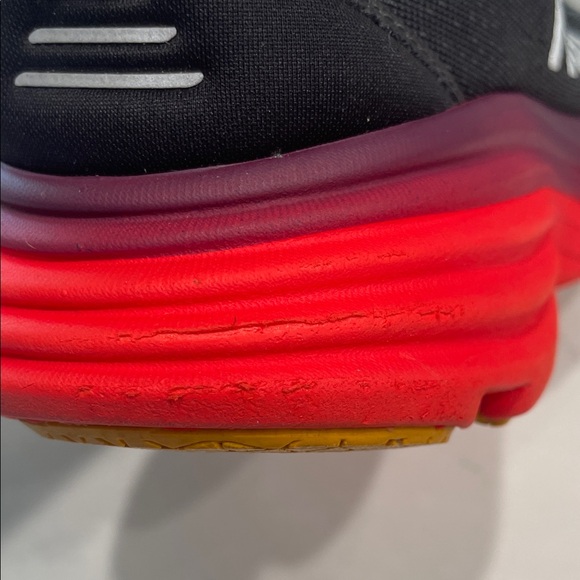 Hoka Black and Red Athletic Shoes - Picture 13 of 16